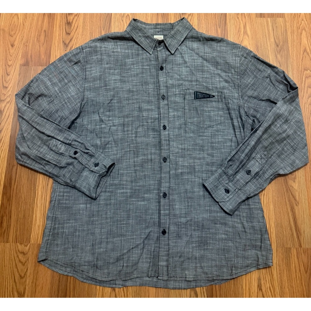 Lucky 13 Work Shirt Mens Extra Large Chambray Workwear Made USA